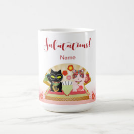 Taza De Café Maneki Neko Lucky Poiluna Mug