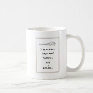 Taza De Café Mangare bere e dormire Italian phrase Mug