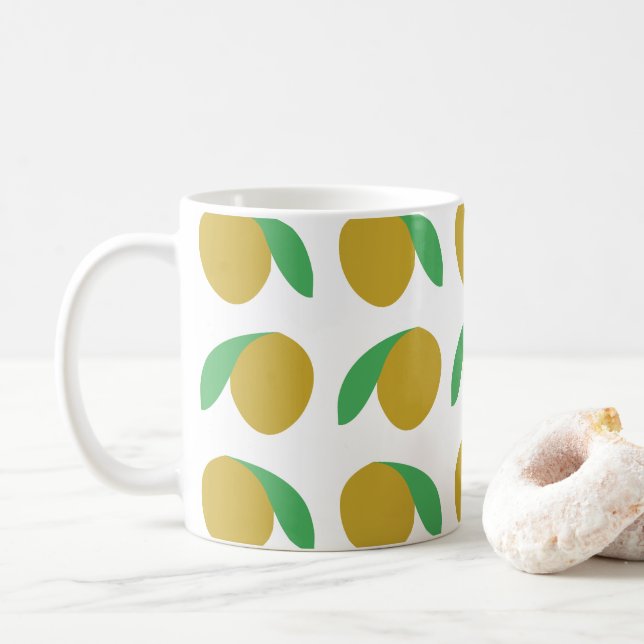 Taza De Café Mango Fruta Tropical  (Con donut)