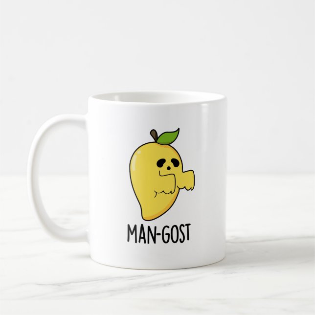 Taza De Café Mango Ghost Pun (Izquierda)