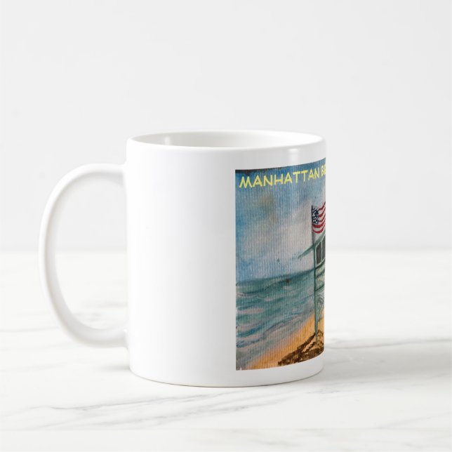 Taza De Café Manhattan Beach, CA Coffee/Tea Mug (Izquierda)