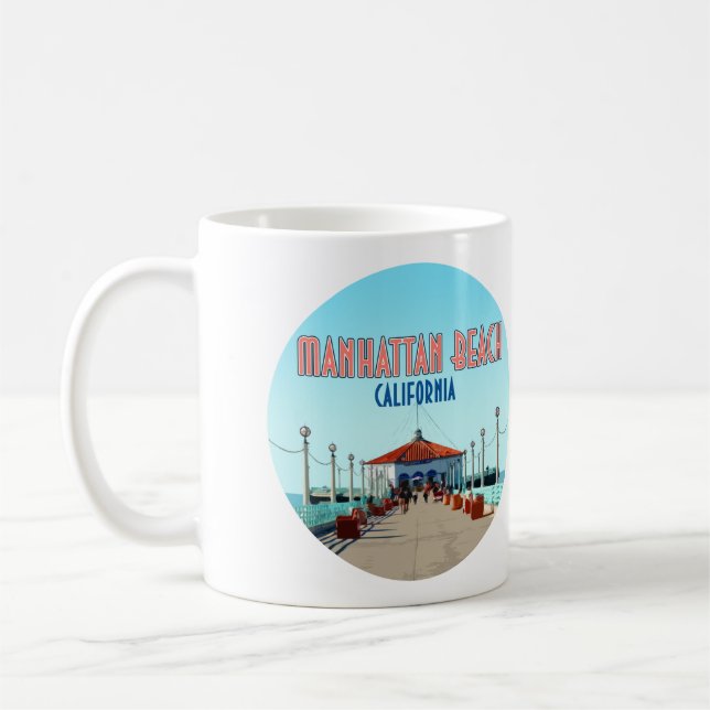 Taza De Café Manhattan Beach Pier Los Angeles California