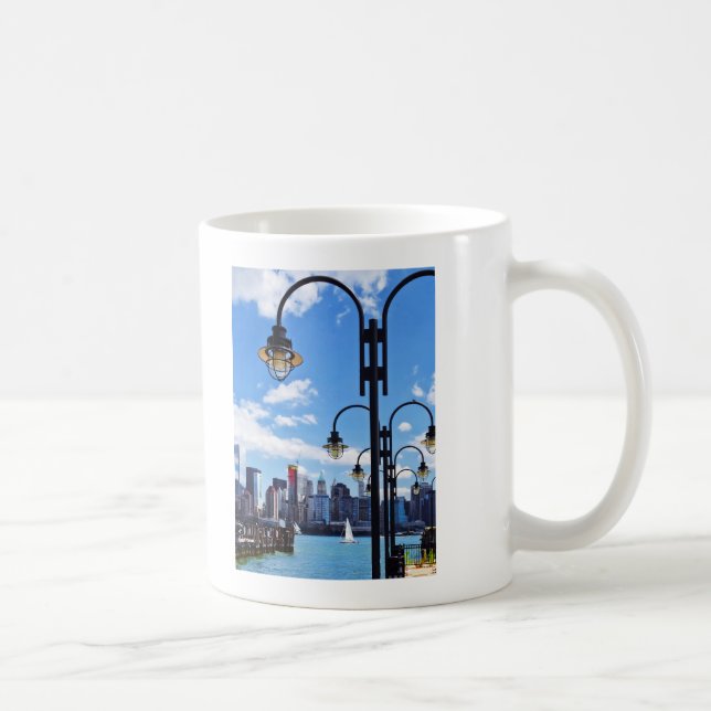 Taza De Café Manhattan, NY - Panorama desde Liberty State Park (Derecha)
