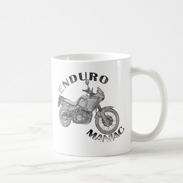 Taza De Café Maniaco de Enduro - motorista (Derecha)