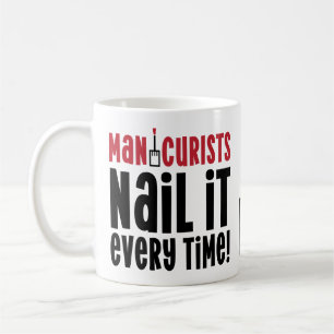 Taza De Café Manicurista Técnica De Uñas Cosmetóloga Manicura S