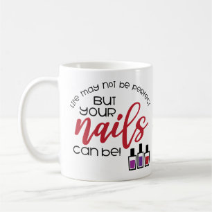 Taza De Café Manicurista Técnica De Uñas Cosmetóloga Salón De M
