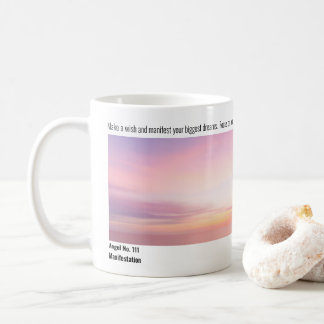 Taza De Café Manifestación Ángel Nº 111 Amanecer rosa