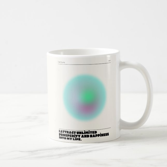 Taza De Café manifestación de afirmaciones diarias (Derecha)