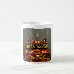 Taza De Café Manifestación mexicana de protesta: Azúcar Skull M