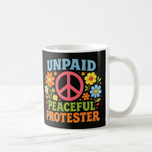 Taza De Café Manifestante Pacifista No Remunerado Activismo Ret