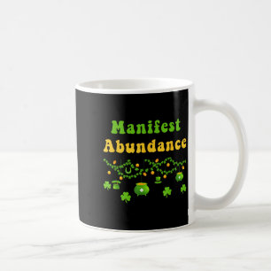 Taza De Café Manifestar Abundancia Día de San Patricio Trébol I