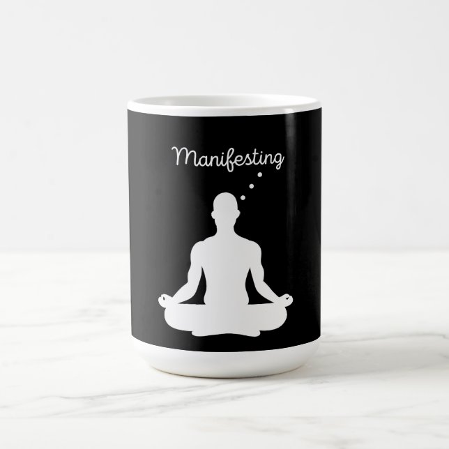 Taza De Café Manifiesto de la meditación visual para vibracione (Centro)