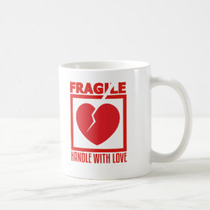 Taza De Café Manija frágil con amor