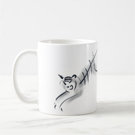 Taza De Café Manipulación de ideograma chino tigre estilizada p
