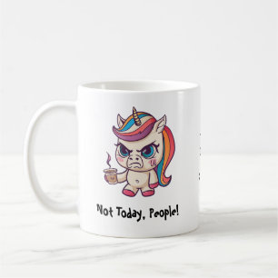 Taza De Café Manipulación de Unicornio enojada