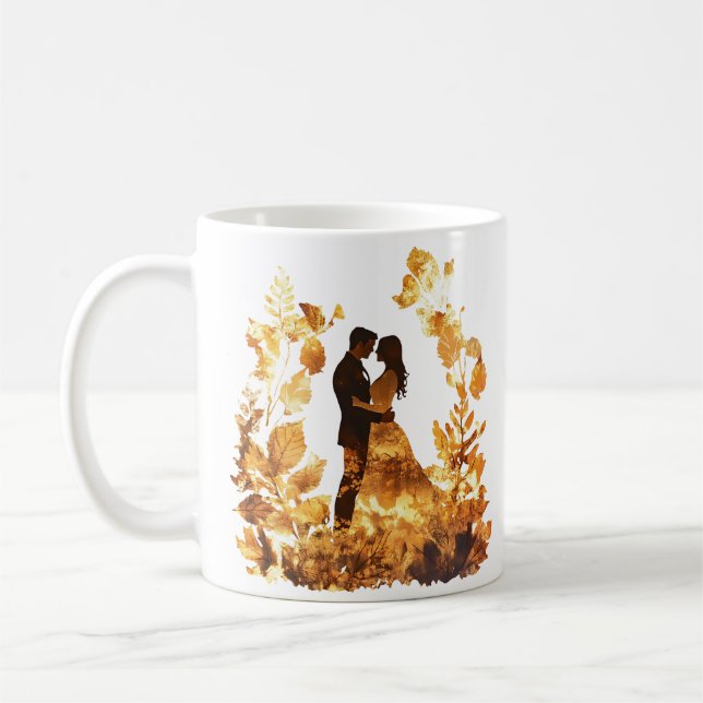 Taza De Café Manipulación del Boda ruso del otoño (Izquierda)