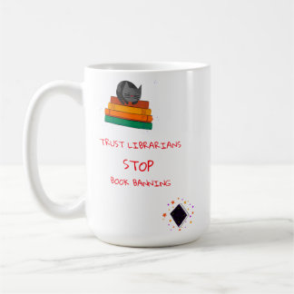Taza De Café Manipular un mensaje para proteger a los bibliotec