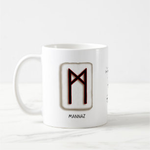 Taza De Café Mannaz RuneStone Mug