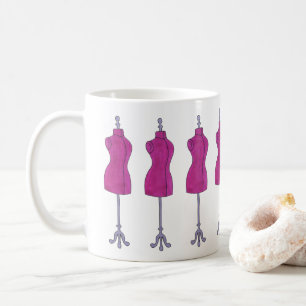 Taza De Café Mannequina del diseñador de vestuario de moda scos