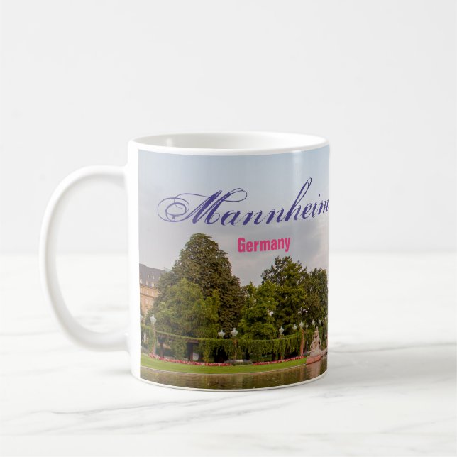 Taza De Café Mannheim Alemania Tower Café Escenario Mug (Izquierda)