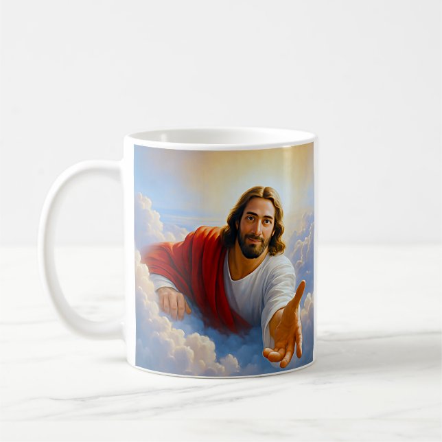 Taza De Café Mano celestial Jesús (Izquierda)