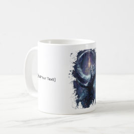 Taza De Café Mano Cósmica Fantasía Oscura