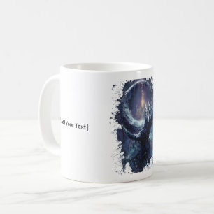 Taza De Café Mano Cósmica Fantasía Oscura