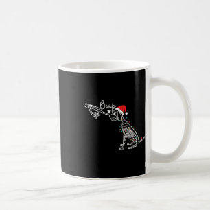Taza De Café Mano de esqueleto Boop Perro Amante de Perros Dive