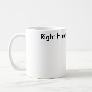 Taza De Café Mano derecha. Mano izquierda. Mano izquierda. Mano