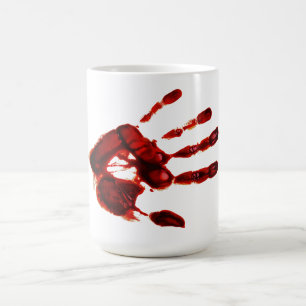 Taza De Café Mano Roja de Halloween Espantosa (Estilo No. 2)