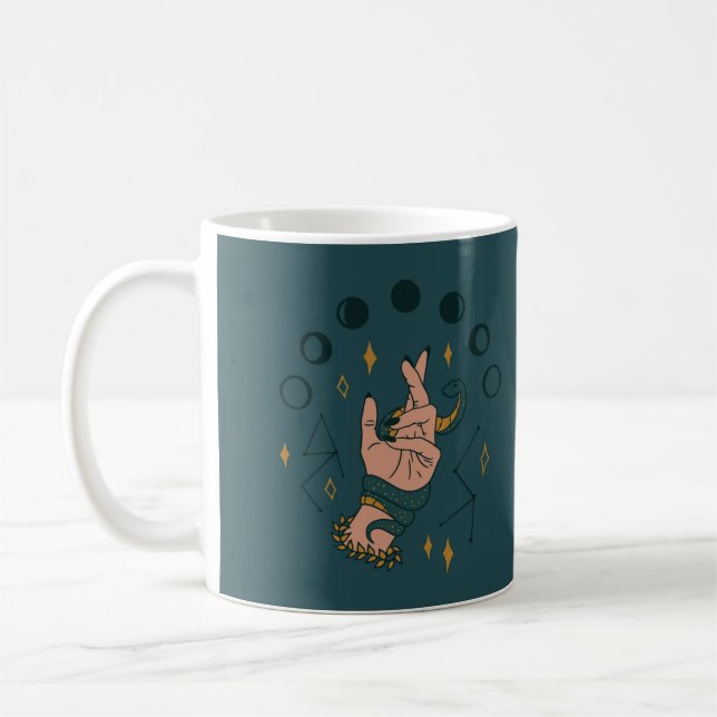 Taza De Café Mano sosteniendo una serpiente (Izquierda)