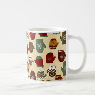 Taza De Café Manoplas acogedoras del día de fiesta del navidad