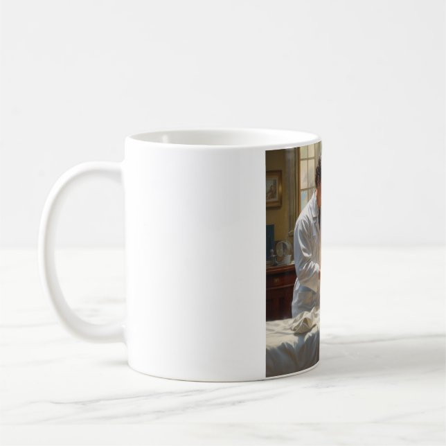 Taza De Café Manos de cuidado: Sip con compasión (Izquierda)