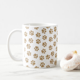 Taza De Café Manos de perro, garras de perro, patas de oro Nara