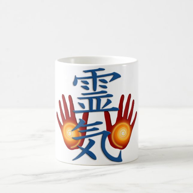 Taza De Café Manos de Reiki (Centro)