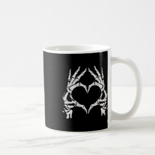 Taza De Café Manos del corazón - Halloween - Skeleton manos Cor