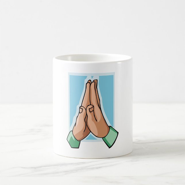 Taza De Café Manos en la oración (Subido por el creador)