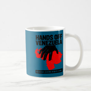 Taza De Café Manos Fuera de Venezuela Sin Sanciones Diseño