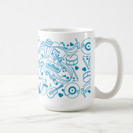 Taza De Café Manos musicales - Diseño ASL