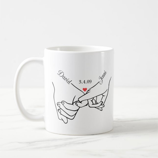 Taza De Café Manos personalizadas (Izquierda)