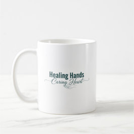 Taza De Café Manos sanadoras, corazón cariñoso