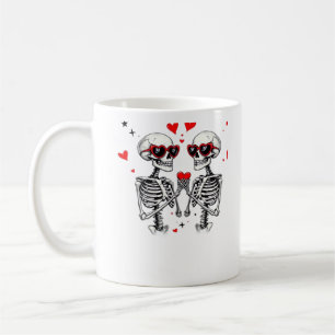 Taza De Café Manos Skeleton Heart Para Tendencias