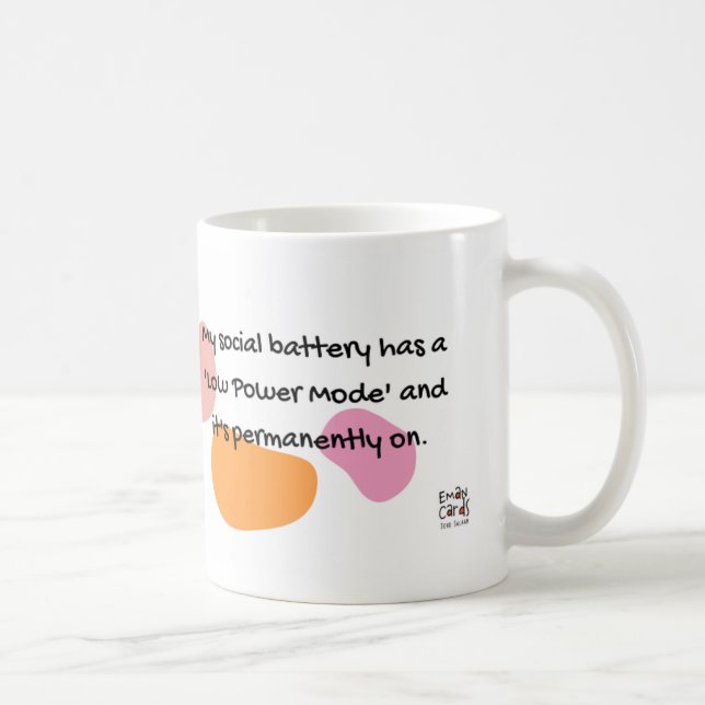 Taza De Café #ManoSays - Witty Line on Socializing Online - (Derecha)
