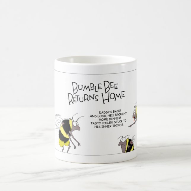 Taza De Café Manosee las devoluciones de la abeja a casa (Centro)