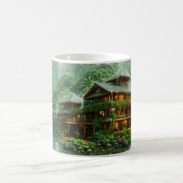 Taza De Café Mansión de la Selva Tropical (Centro)