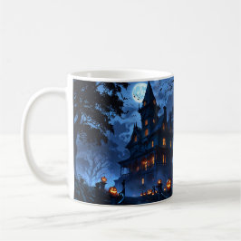 Taza De Café Mansión perdida Anime Mug - Halloween fantasmal