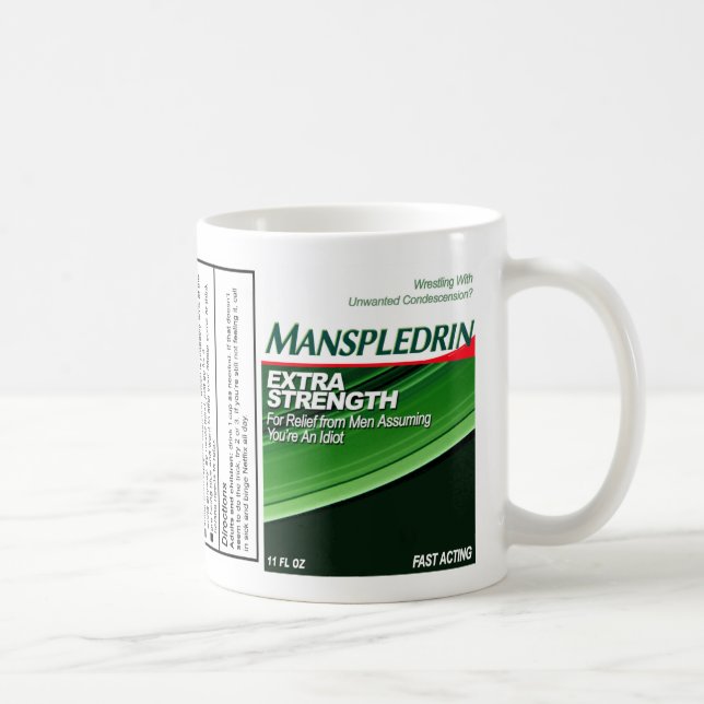 Taza De Café Manspledrin Mug | Ayuda para manslar para feminist (Derecha)