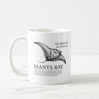 Taza De Café Manta Ray - El Espíritu de la Corriente Vintage 
