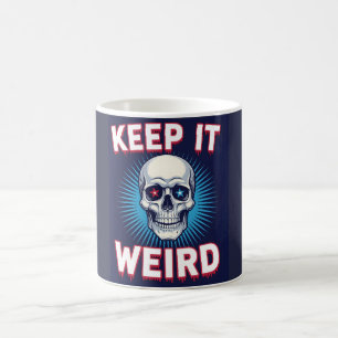 Taza De Café Mantén Calavera Extraña 