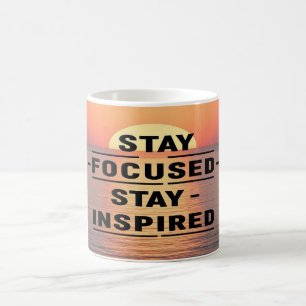 Taza De Café Mantén el enfoque Mantén la inspiración opción 2